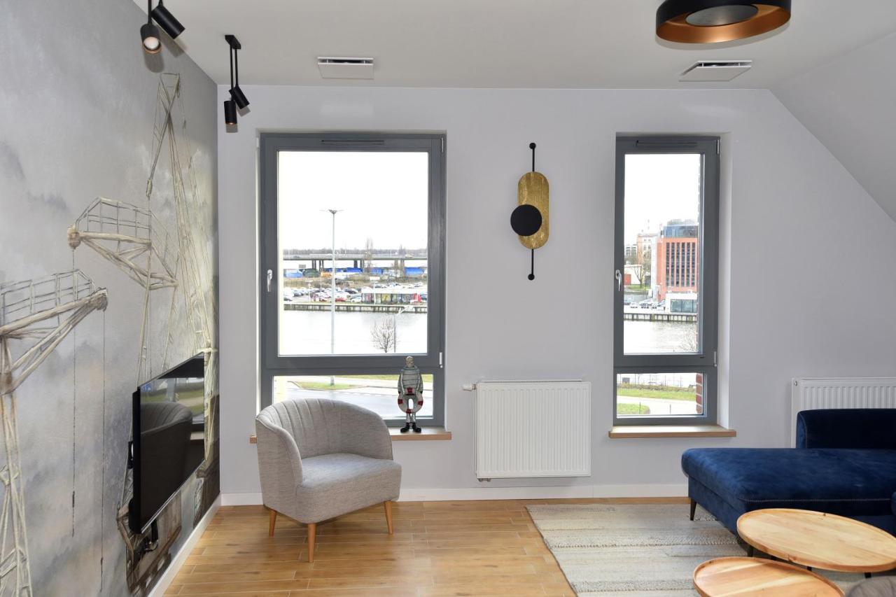 River'S Touch Apartament Grand Z Widokiem Na Odre Stettin Exterior foto